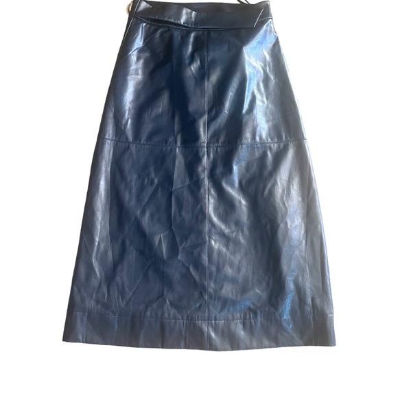Ted Baker Elii Faux Leather Wrap Skirt - Picture 4 of 11
